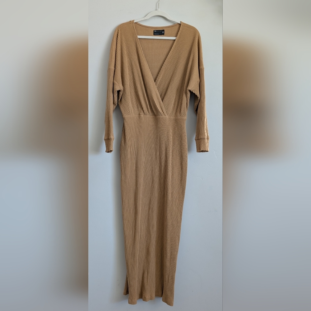 ASOS Tan Long Sleeve Dress